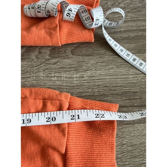 Looney Tunes Bugs Bunny VTG Orange Graphic Print Crew Neck Youth Large Sweater - Picture 7 of 9